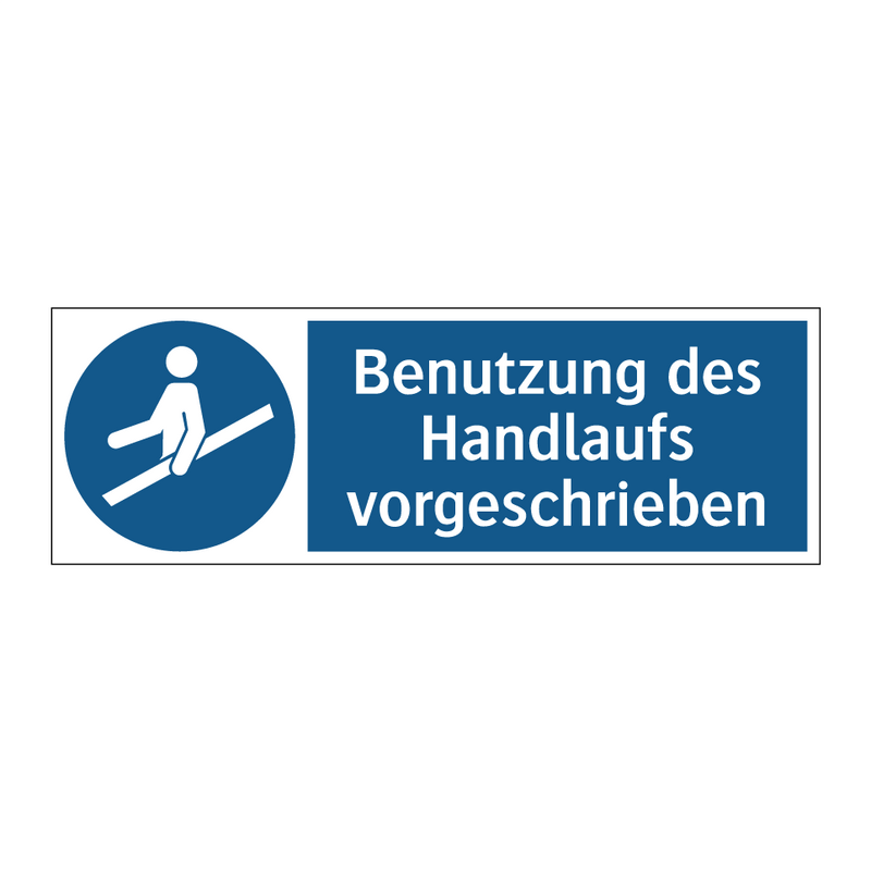 Benutzung des Handlaufs vorgeschrieben