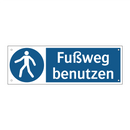 Fußweg benutzen