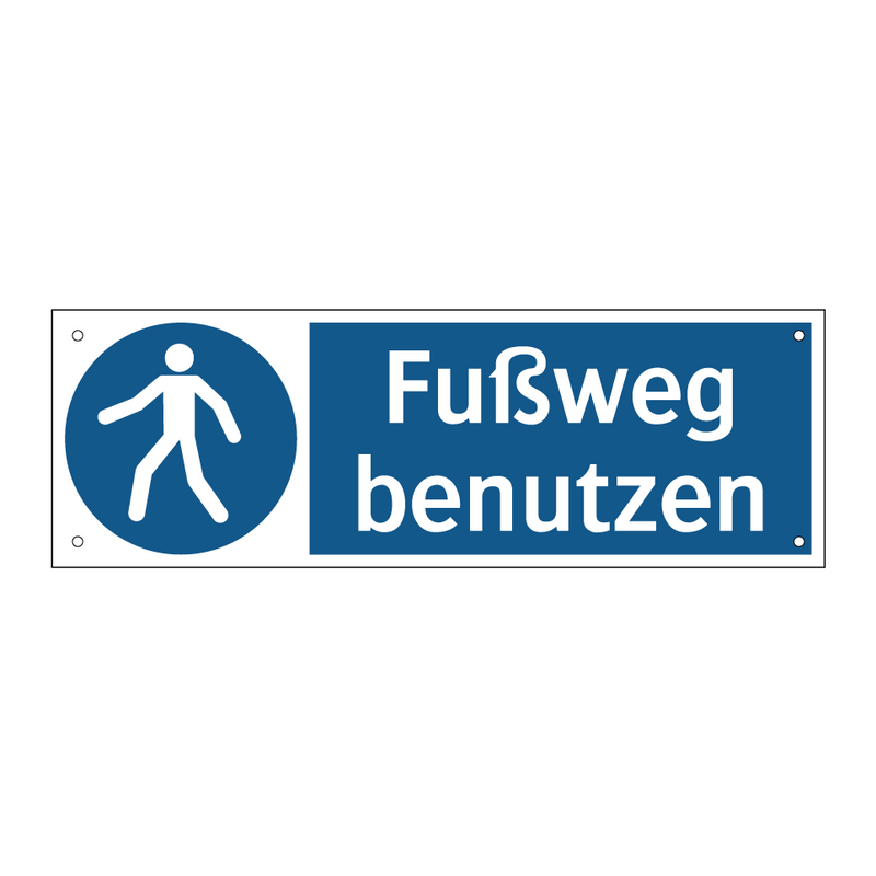 Fußweg benutzen