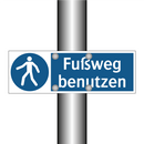Fußweg benutzen