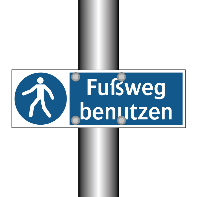 Fußweg benutzen
