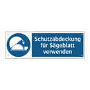 Schutzabdeckung für Sägeblatt verwenden