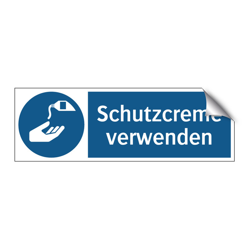 Schutzcreme verwenden