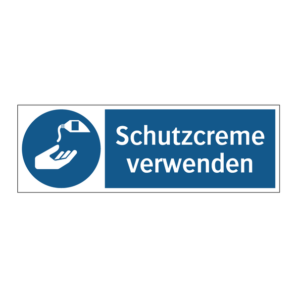 Schutzcreme verwenden