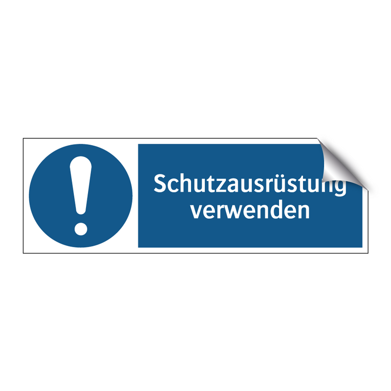 Schutzausrüstung verwenden