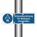 Schutzausrüstung für Rollsport verwenden