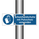 Schutzhandschuhe mit Pulsschutz verwenden