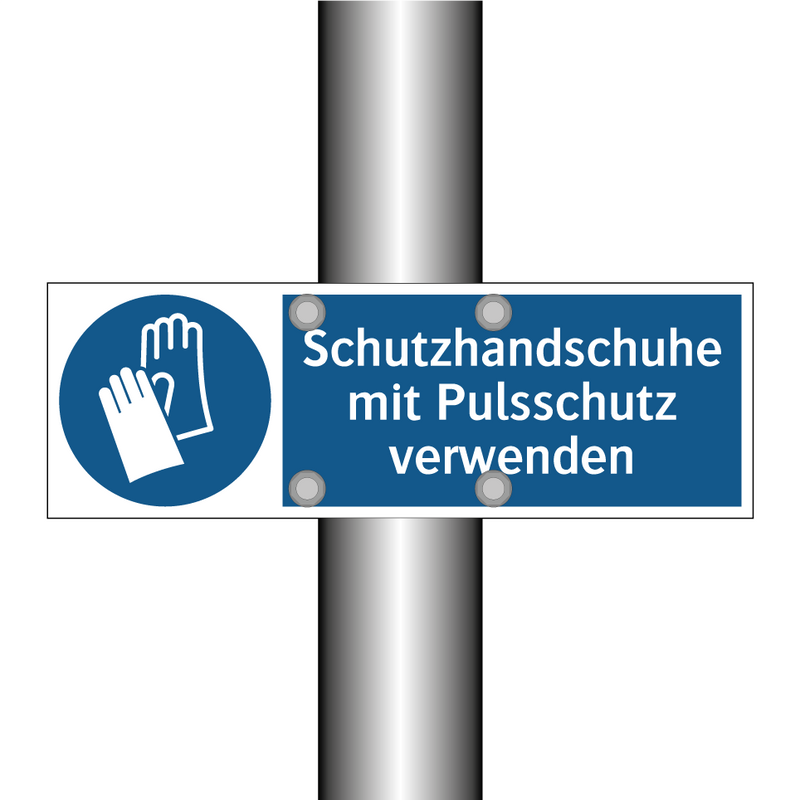 Schutzhandschuhe mit Pulsschutz verwenden