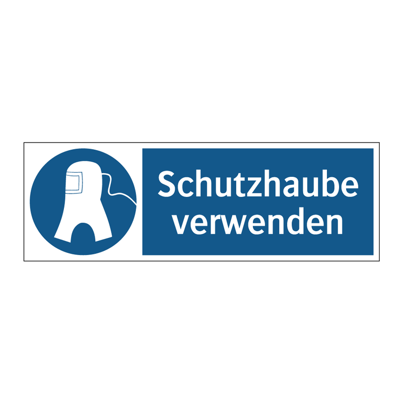 Schutzhaube verwenden