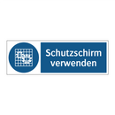 Schutzschirm verwenden