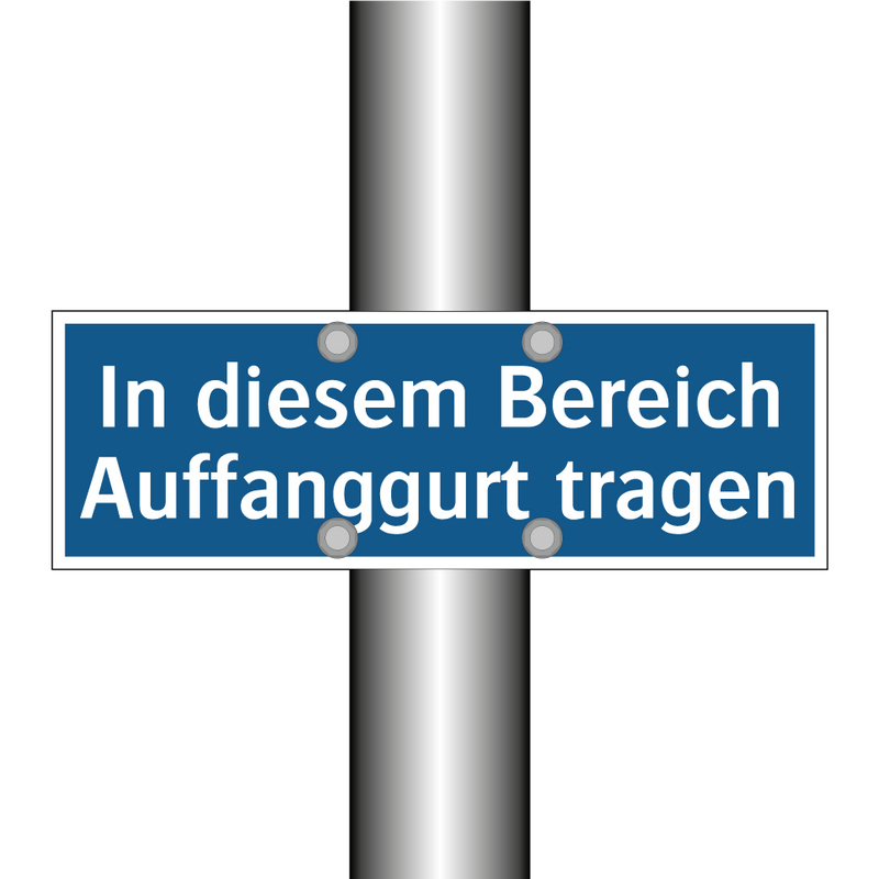 In diesem Bereich Auffanggurt tragen