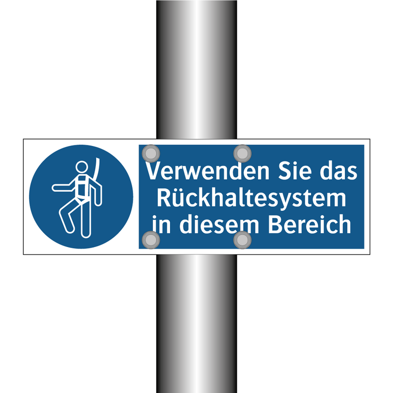 Verwenden Sie das Rückhaltesystem in diesem Bereich