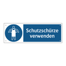 Schutzschürze verwenden