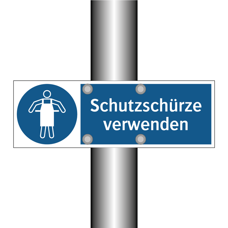 Schutzschürze verwenden
