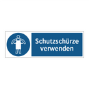 Schutzschürze verwenden