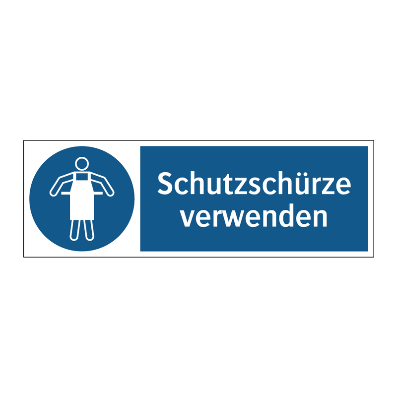 Schutzschürze verwenden