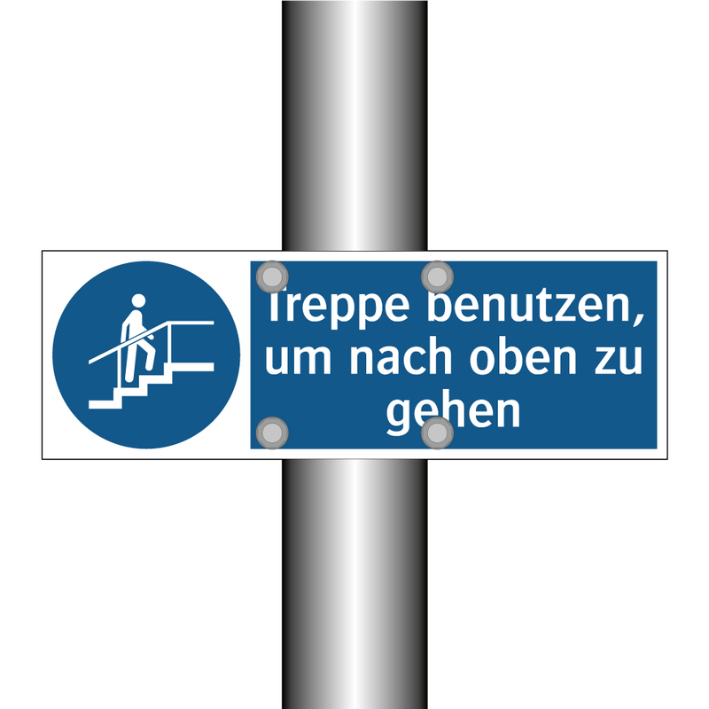 Treppe benutzen, um nach oben zu gehen