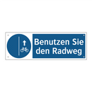 Benutzen Sie den Radweg