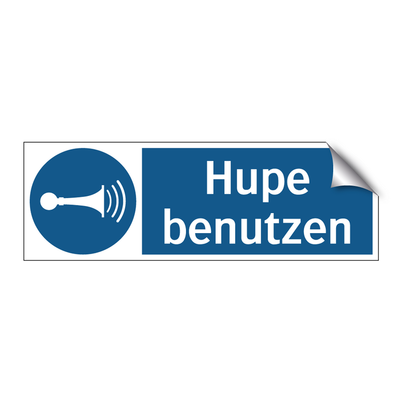 Hupe benutzen