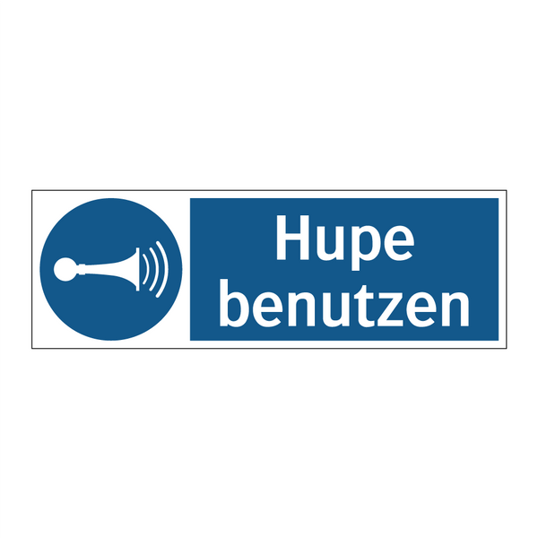 Hupe benutzen