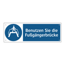 Benutzen Sie die Fußgängerbrücke