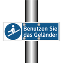 Benutzen Sie das Geländer