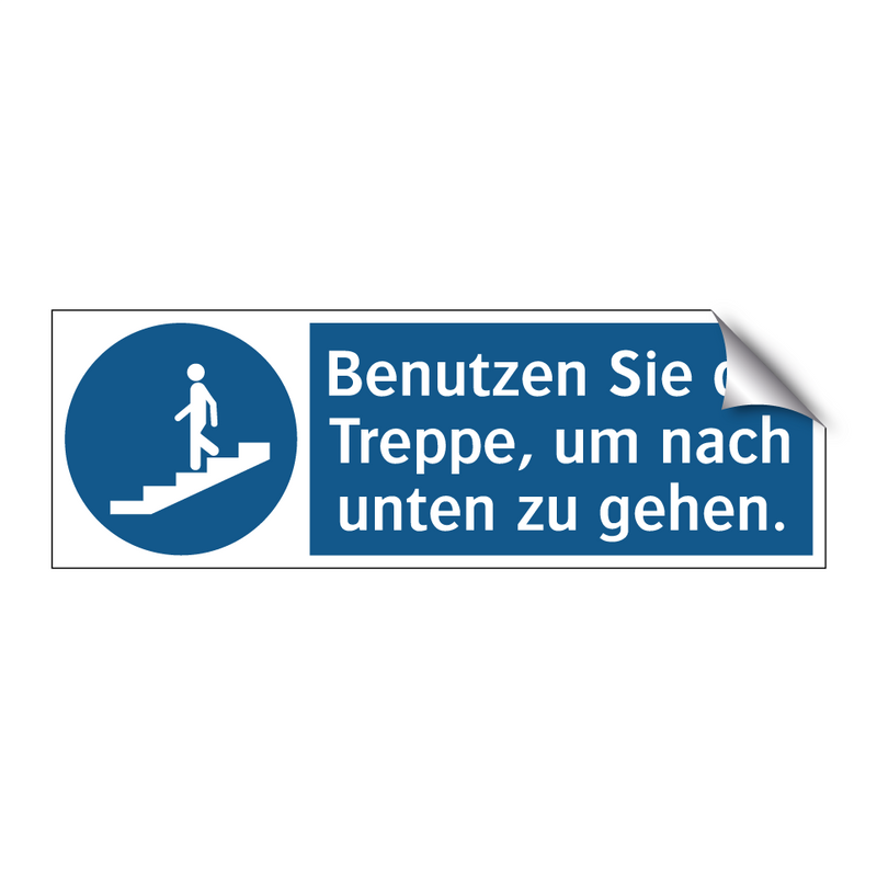 Benutzen Sie die Treppe, um nach unten zu gehen.