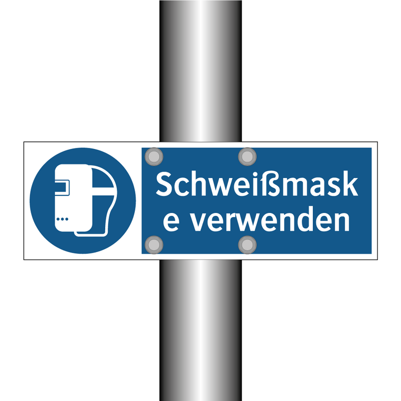 Schweißmaske verwenden