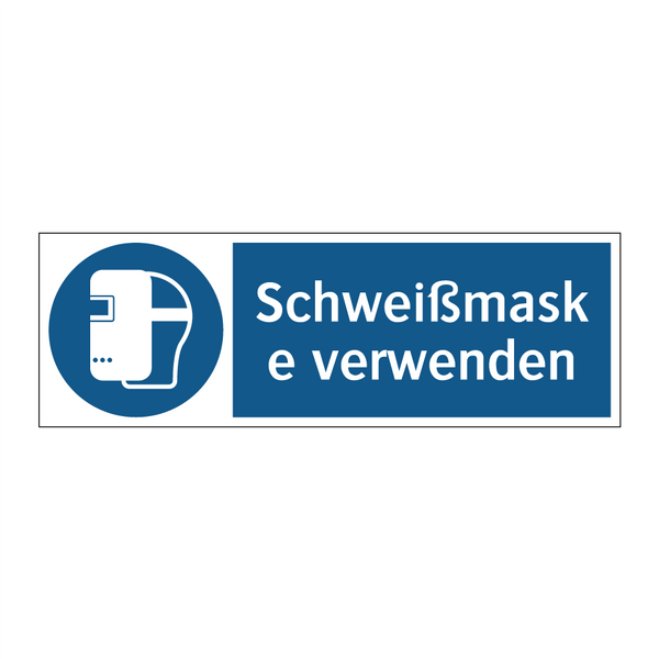Schweißmaske verwenden