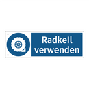 Radkeil verwenden