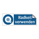 Radkeil verwenden