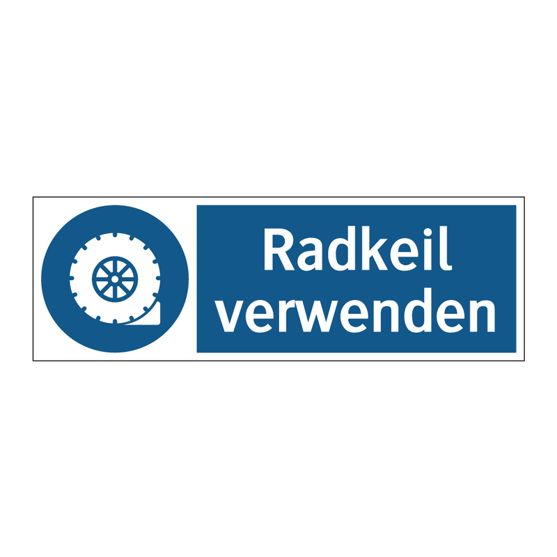 Radkeil verwenden