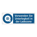 Verwenden Sie Unterlegkeil in der Ladezone