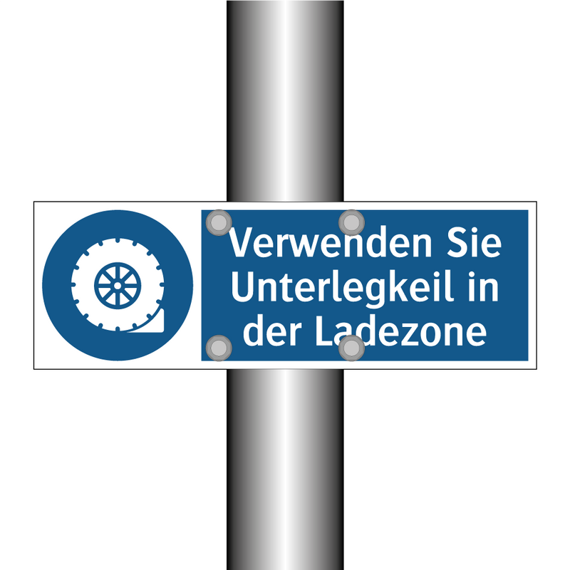 Verwenden Sie Unterlegkeil in der Ladezone