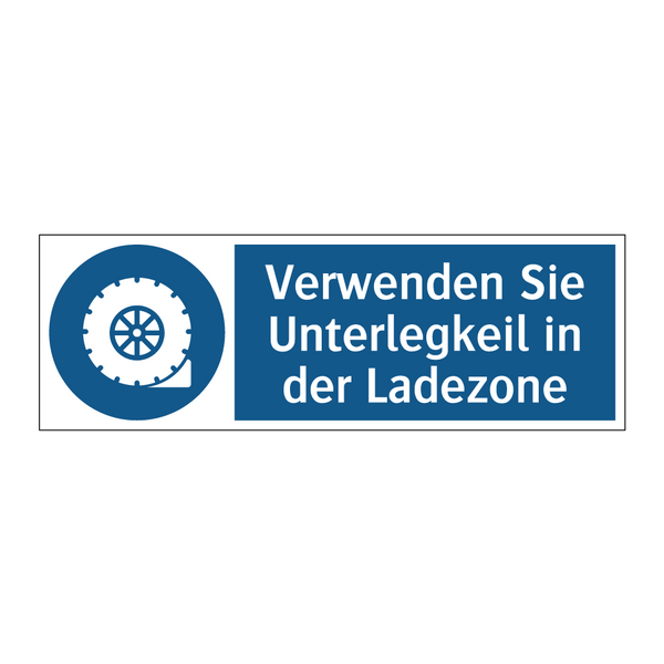 Verwenden Sie Unterlegkeil in der Ladezone