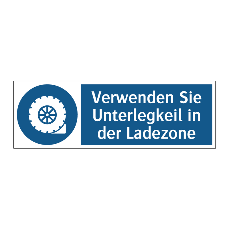 Verwenden Sie Unterlegkeil in der Ladezone