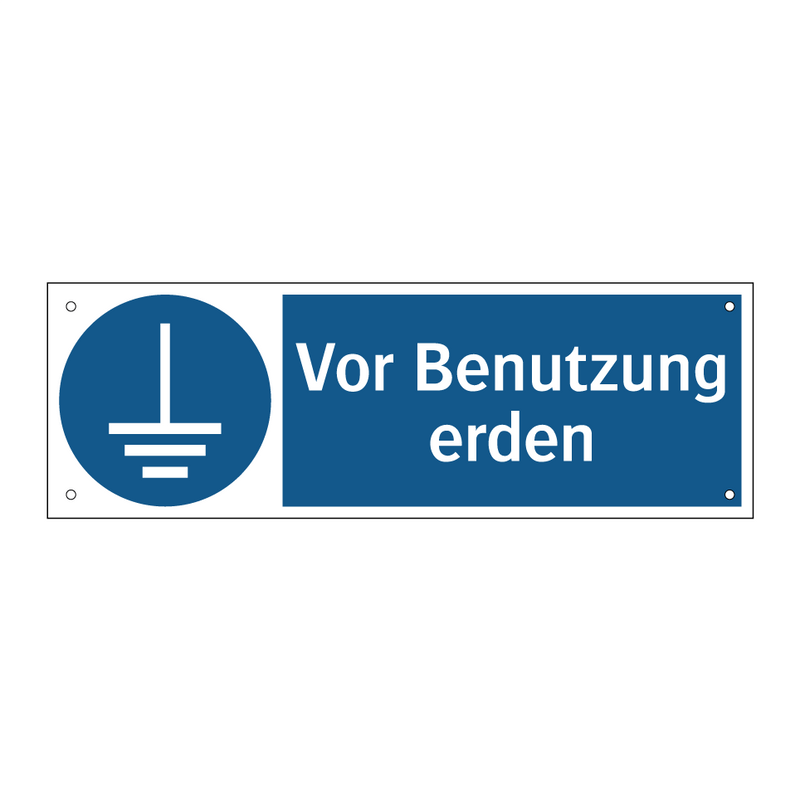 Vor Benutzung erden