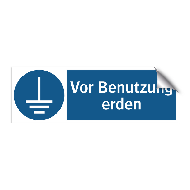 Vor Benutzung erden
