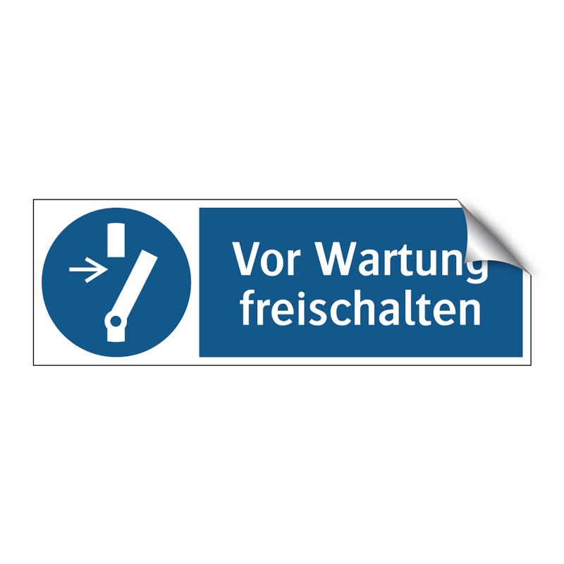 Vor Wartung freischalten