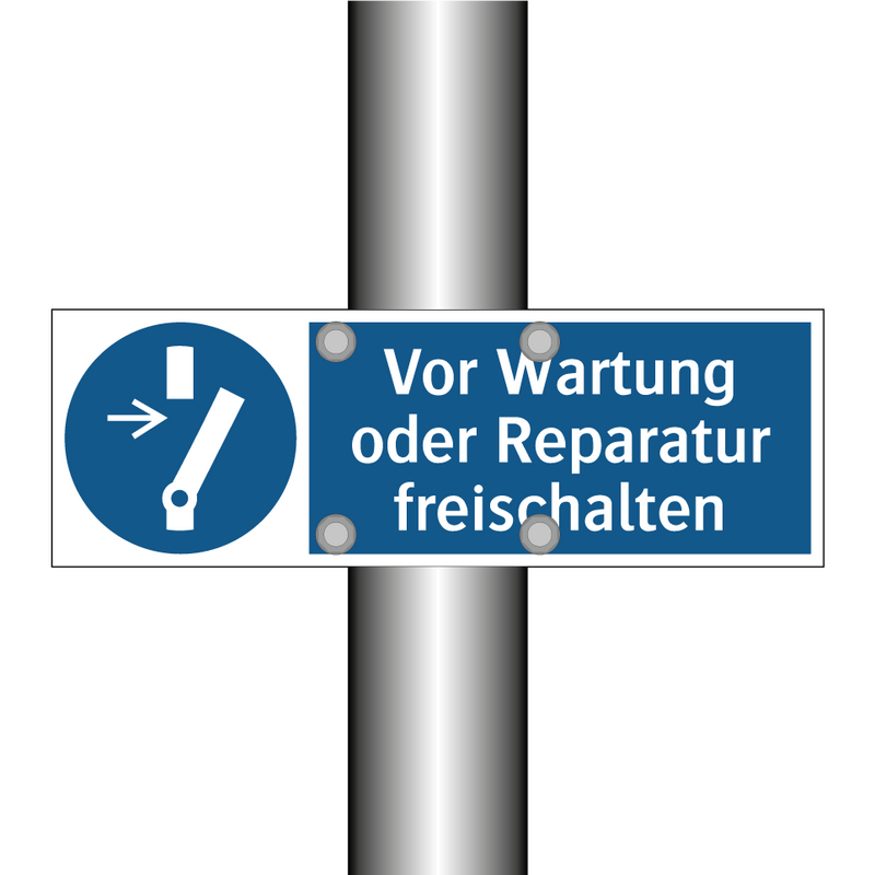 Vor Wartung oder Reparatur freischalten