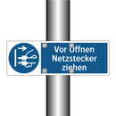 Vor Öffnen Netzstecker ziehen