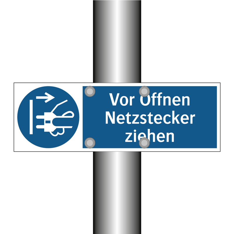 Vor Öffnen Netzstecker ziehen