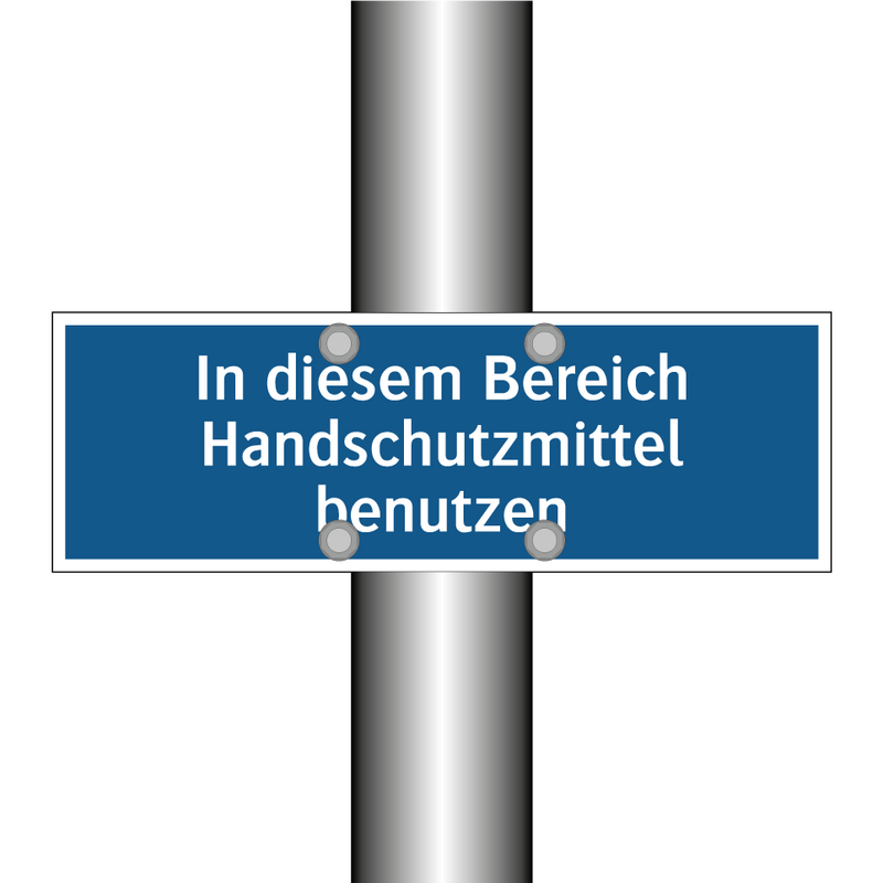 In diesem Bereich Handschutzmittel benutzen