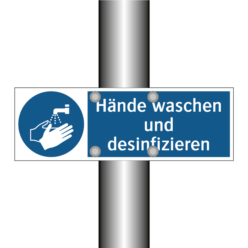 Hände waschen und desinfizieren