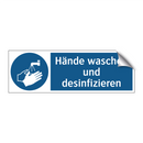 Hände waschen und desinfizieren