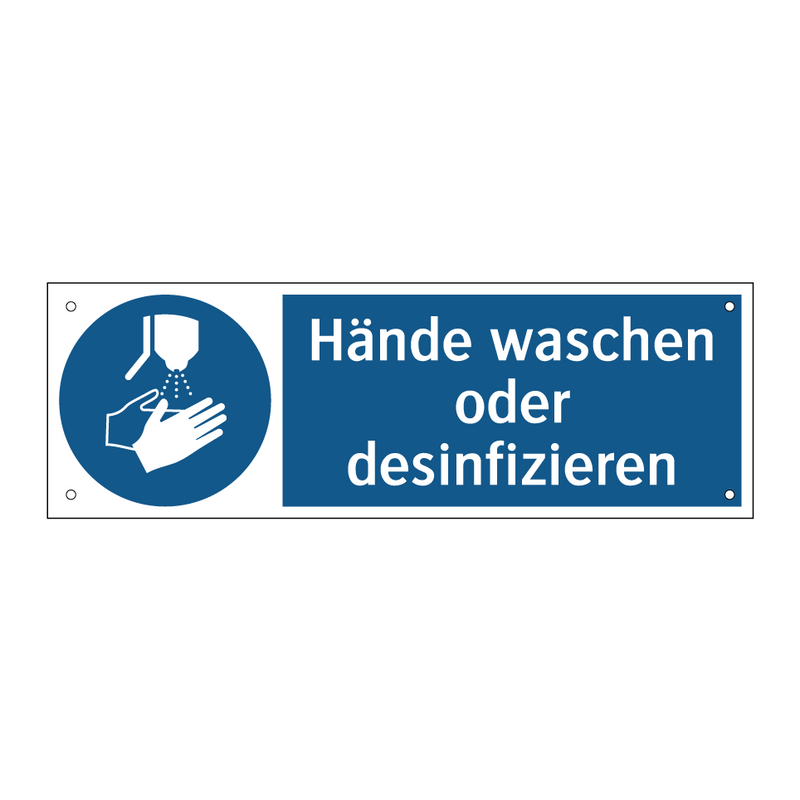 Hände waschen oder desinfizieren