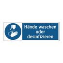 Hände waschen oder desinfizieren