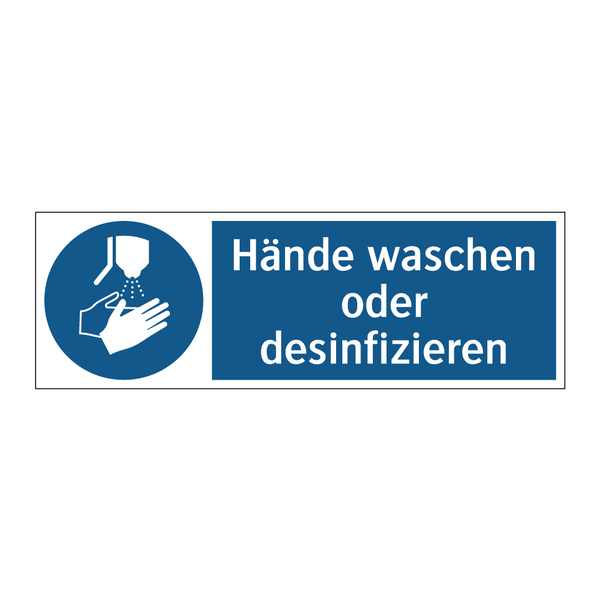 Hände waschen oder desinfizieren