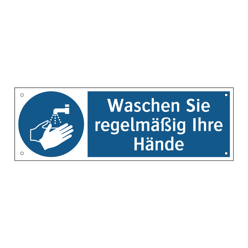 Waschen Sie regelmäßig Ihre Hände