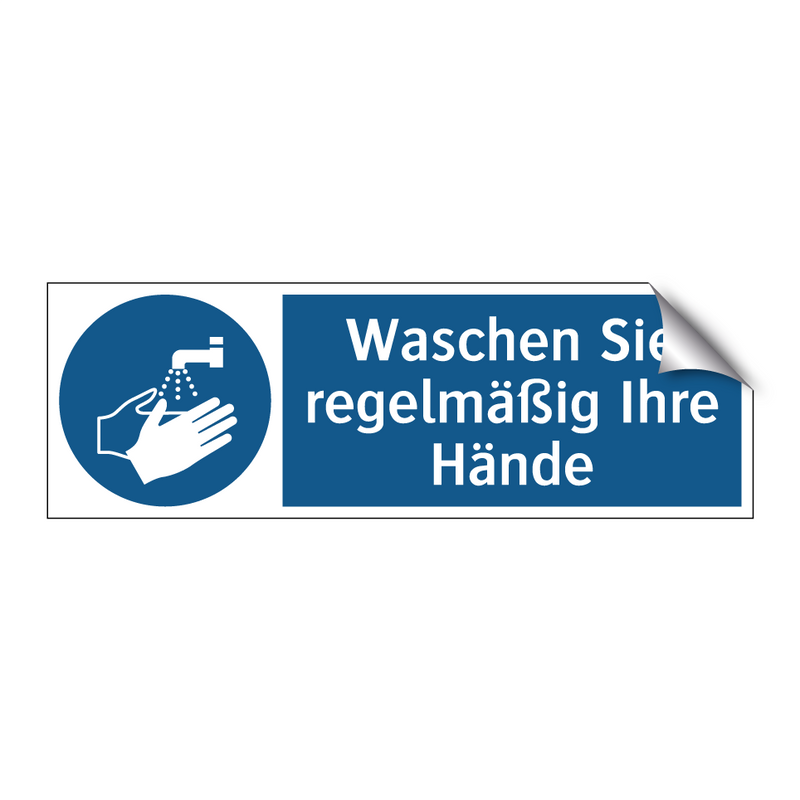 Waschen Sie regelmäßig Ihre Hände
